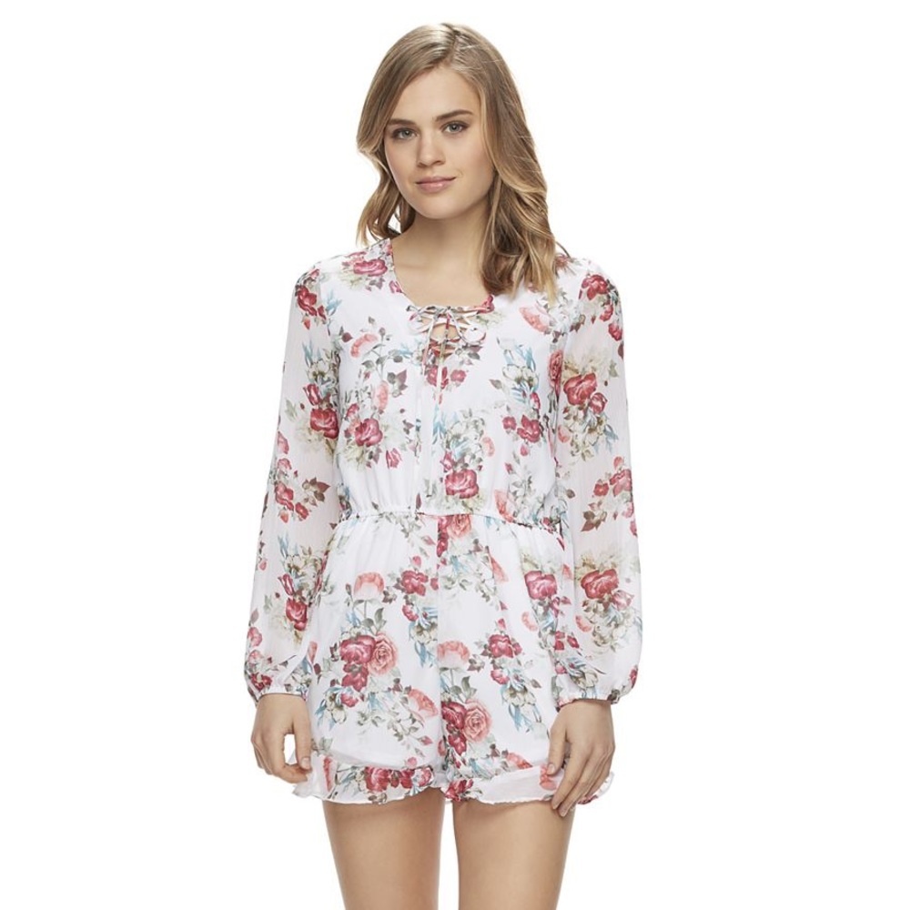 Beauty & the Beast Floral Romper